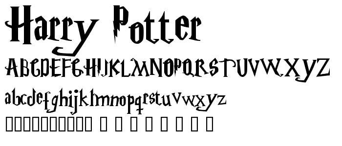 Harry Potter font